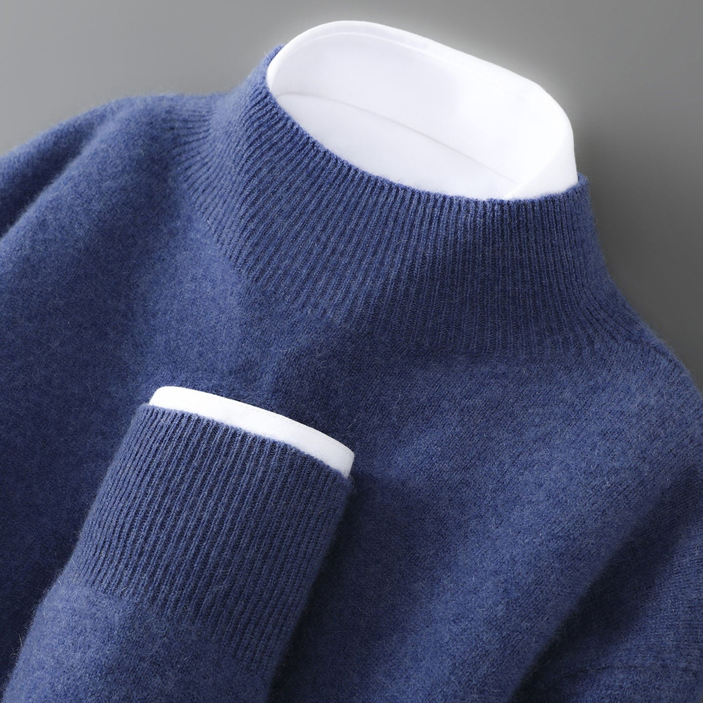 Ethan – Men’s Half Turtleneck Loose Pullover Sweater