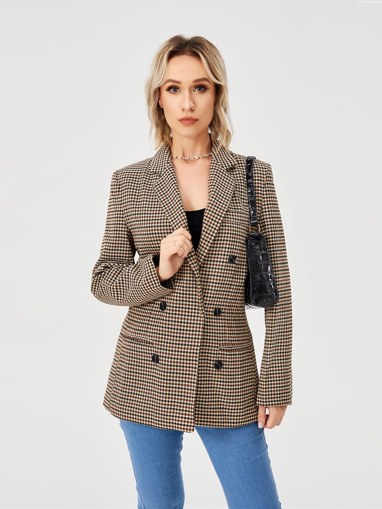 Blair – Women’s Double-Breasted Office Blazer Jacket