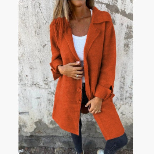 Valerie | Mid-Length Lapel Coat