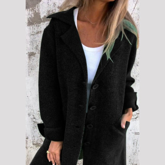 Valerie | Mid-Length Lapel Coat
