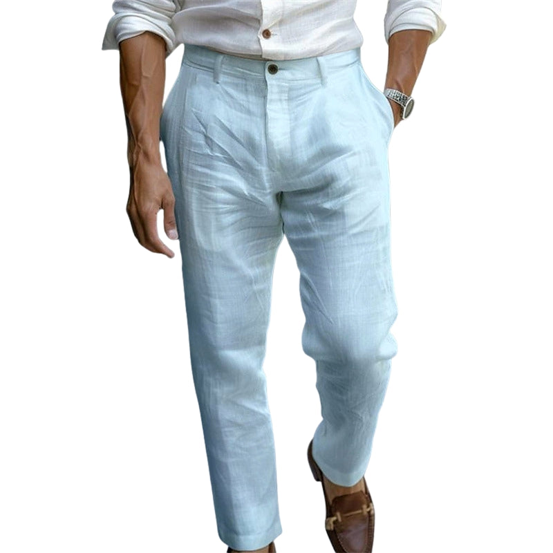 Oliver | Linen Casual Trousers