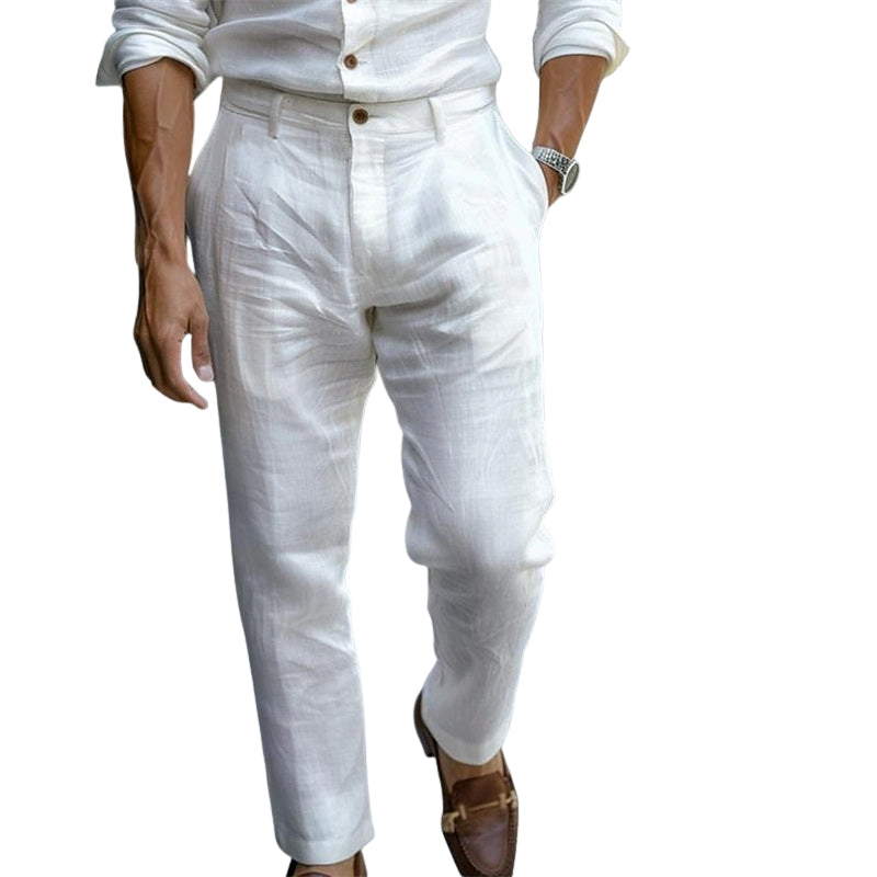 Oliver | Linen Casual Trousers