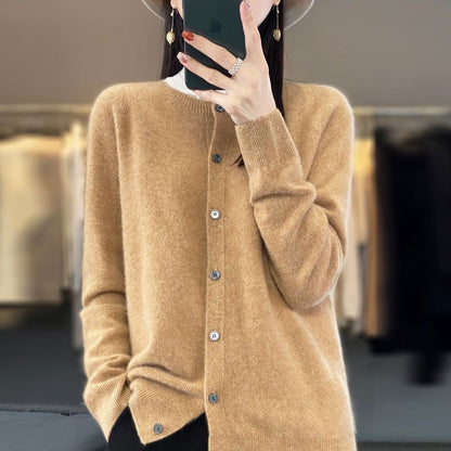 Elin | Merino Wool Button Cardigan