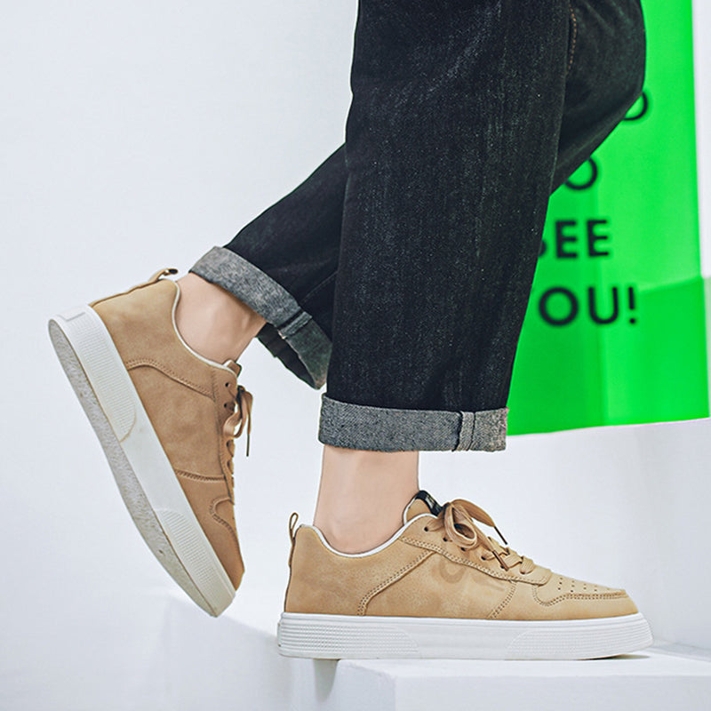 Leo – Men’s Lace-Up Casual Round-Toe Sneakers