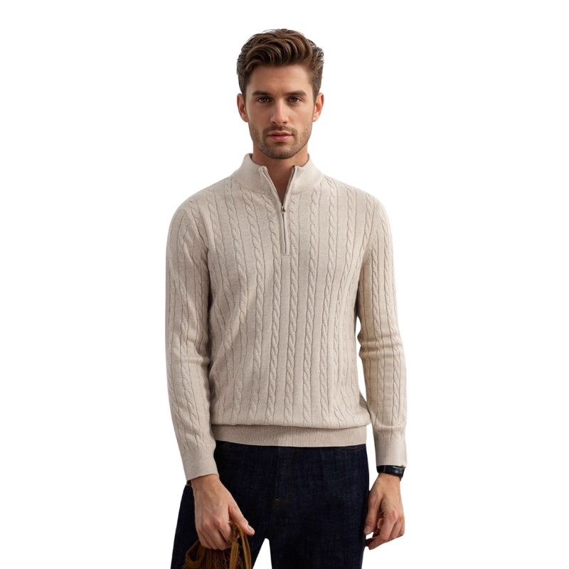 Julian | Zip Collar Knit Sweater