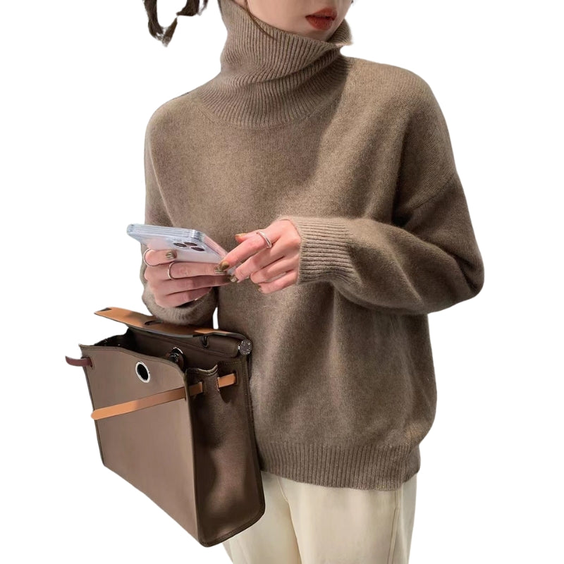 Naomi | Relaxed Turtleneck Knit Sweater