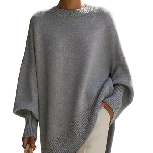 Mira | Thick Knit Round-Neck Loose Pullover