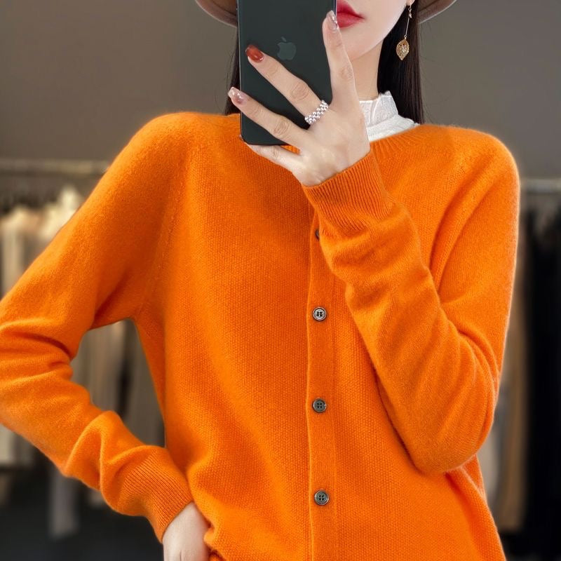 Elin | Merino Wool Button Cardigan