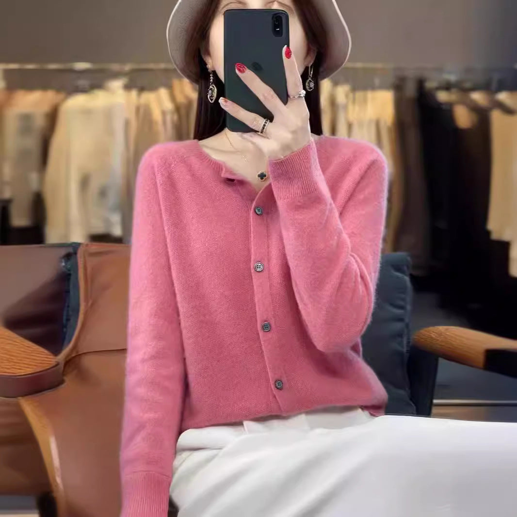 Elin | Merino Wool Button Cardigan