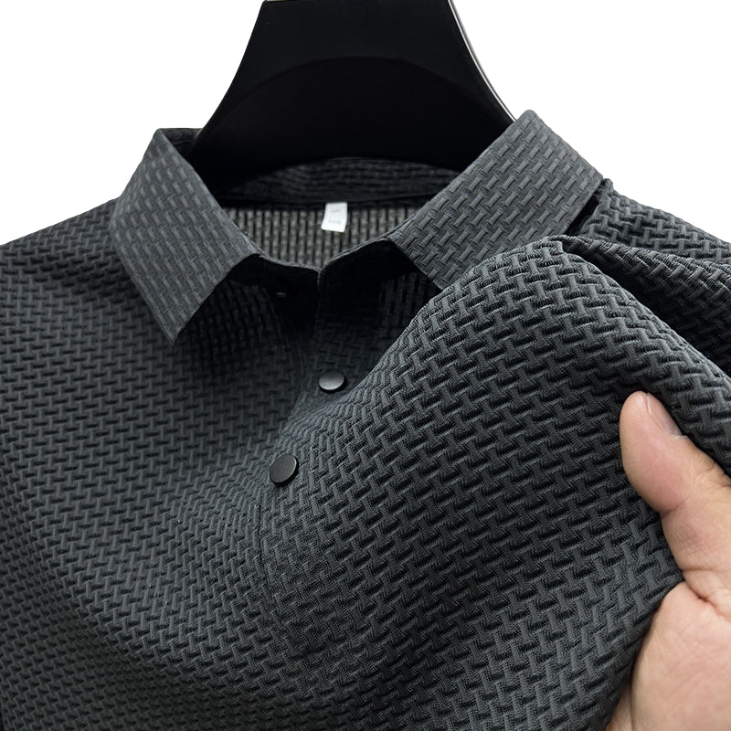 Nolan | Mesh Ice Silk Polo Tee