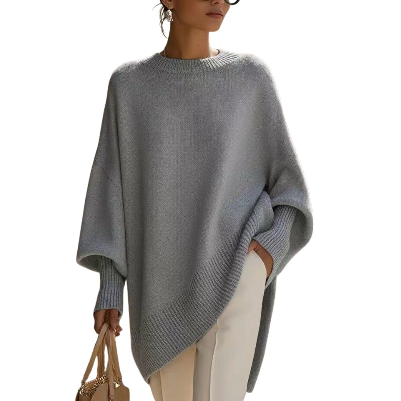 Mira | Thick Knit Round-Neck Loose Pullover
