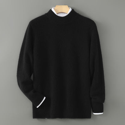 Ethan – Men’s Half Turtleneck Loose Pullover Sweater