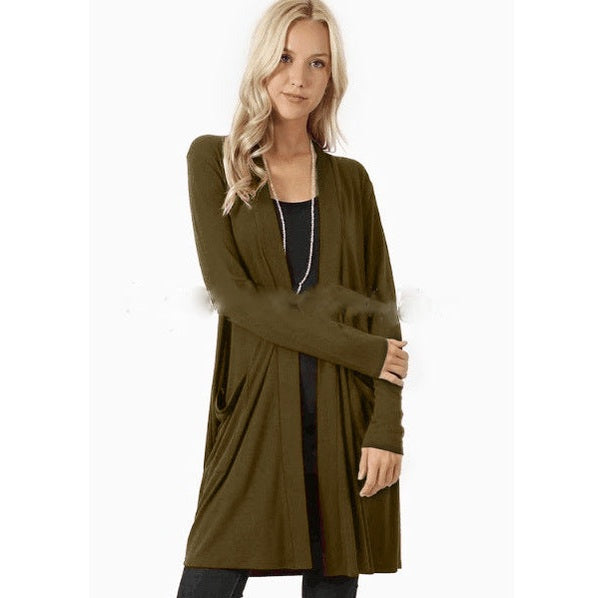 Carys | Longline Open-Front Cardigan