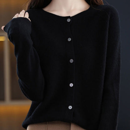 Elin | Merino Wool Button Cardigan