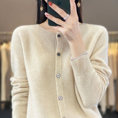 Elin | Merino Wool Button Cardigan