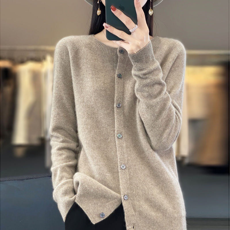 Elin | Merino Wool Button Cardigan