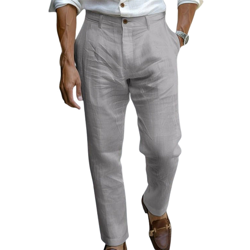 Oliver | Linen Casual Trousers
