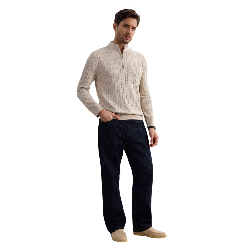 Julian | Zip Collar Knit Sweater