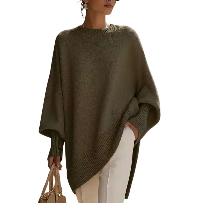 Mira | Thick Knit Round-Neck Loose Pullover