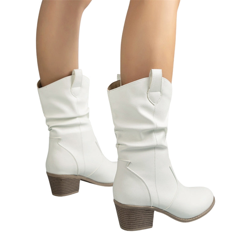 Sierra | Vintage Western Mid-Calf Cowboy Boots