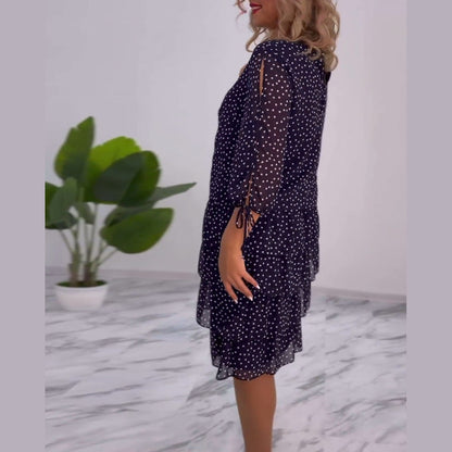 Amélie | Polka Dot Tiered Midi Dress