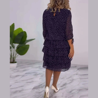 Amélie | Polka Dot Tiered Midi Dress