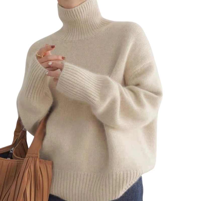 Naomi | Relaxed Turtleneck Knit Sweater