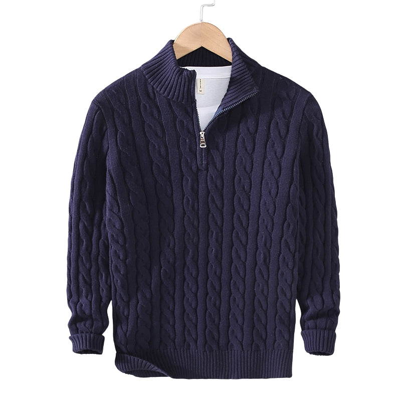 Victor | Half-Zip Cable Knit Sweater