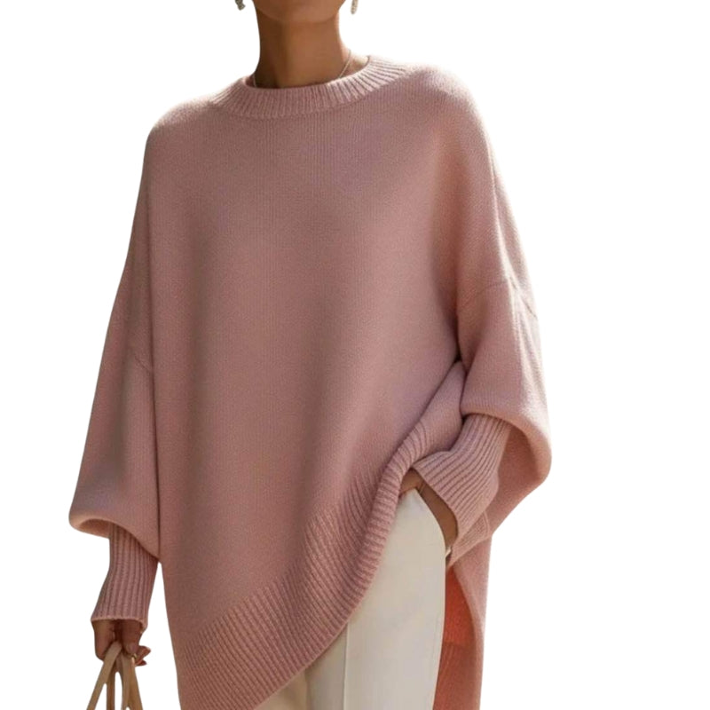 Mira | Thick Knit Round-Neck Loose Pullover