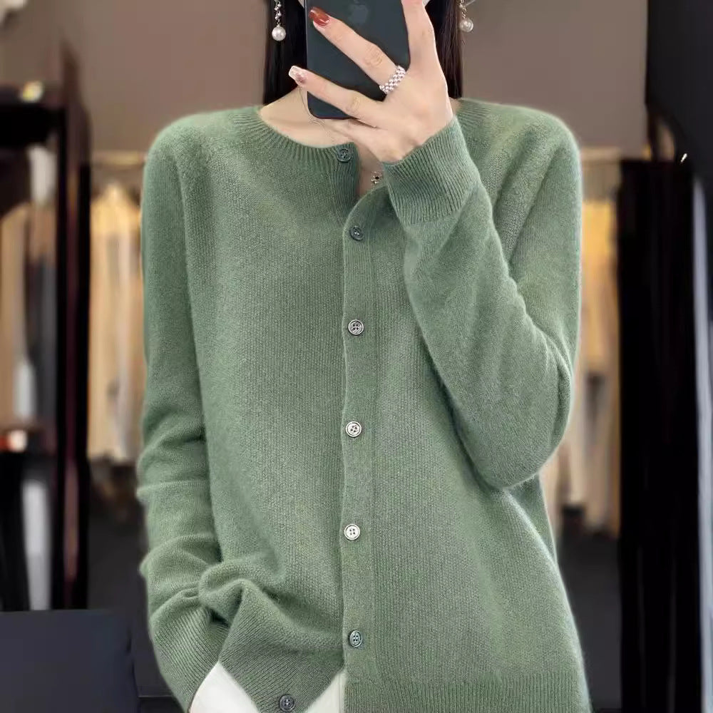 Elin | Merino Wool Button Cardigan