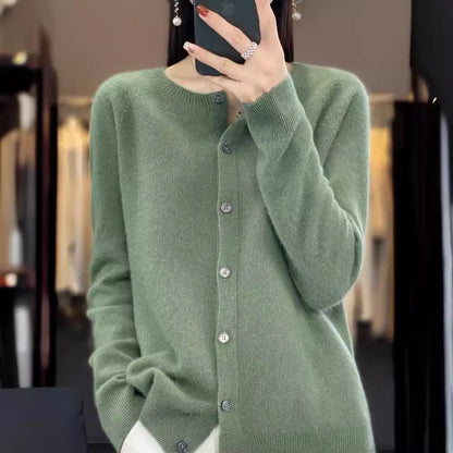 Elin | Merino Wool Button Cardigan