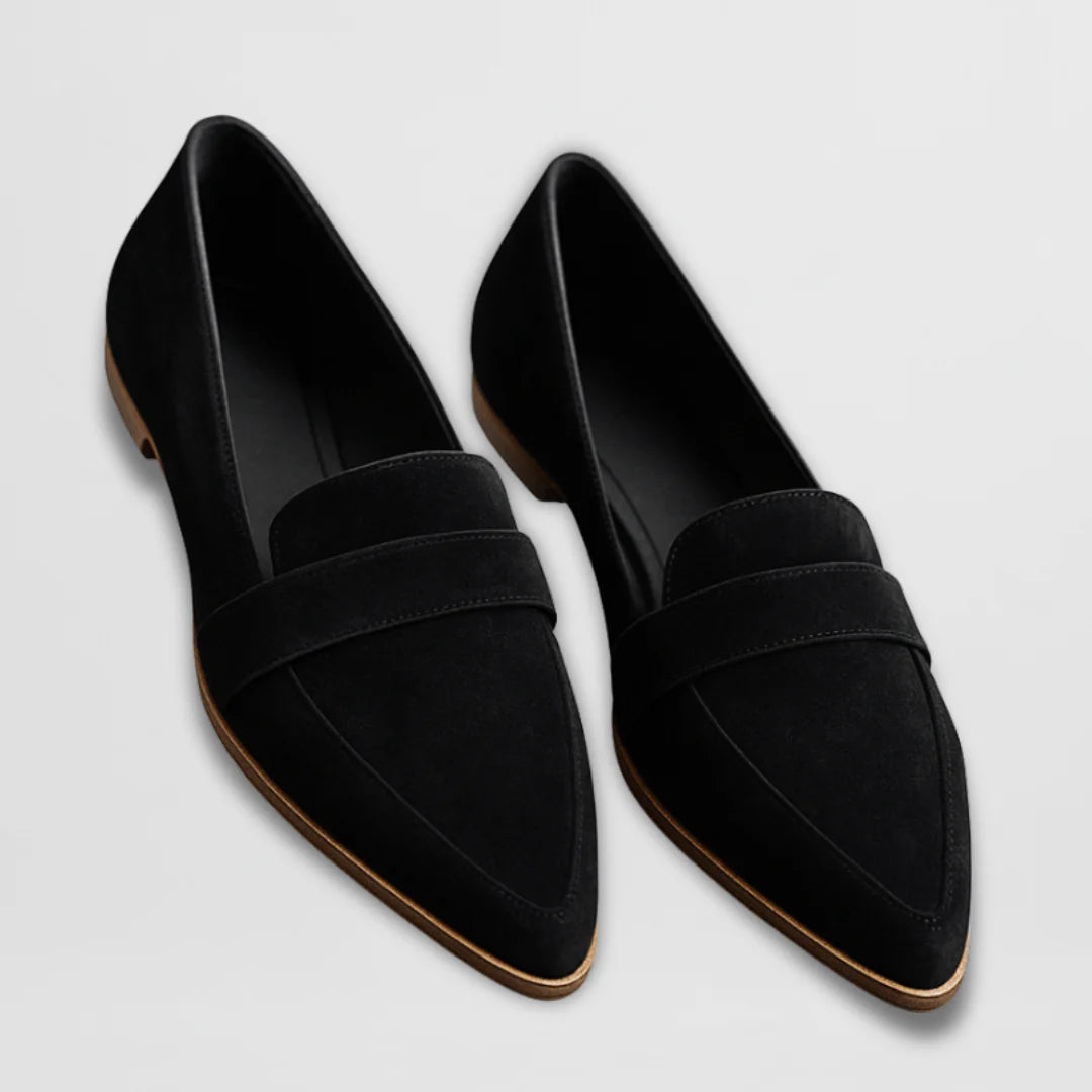 Isla | Suede Pointed-Toe Mid Heel Shoes