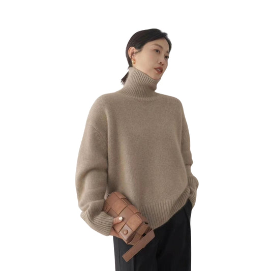 Naomi | Relaxed Turtleneck Knit Sweater