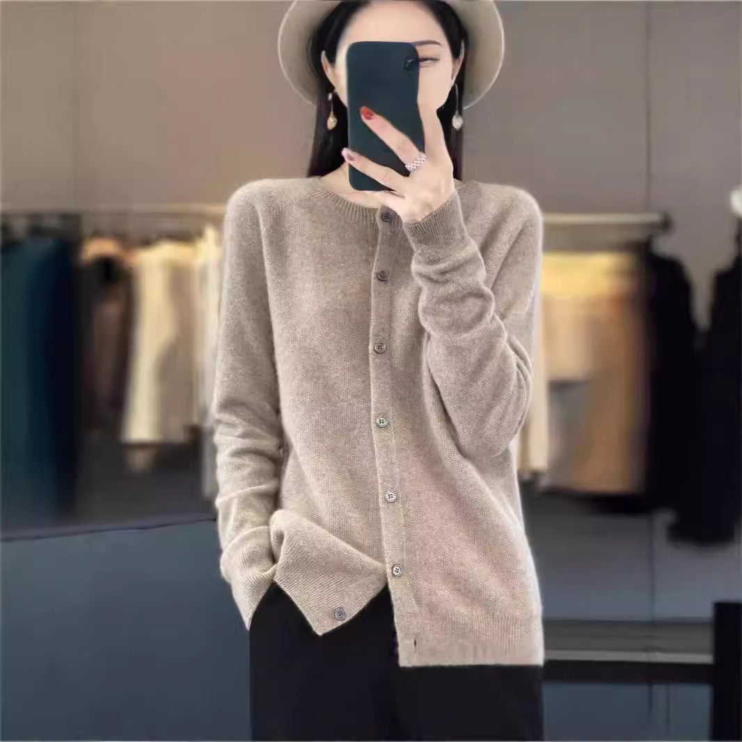 Elin | Merino Wool Button Cardigan
