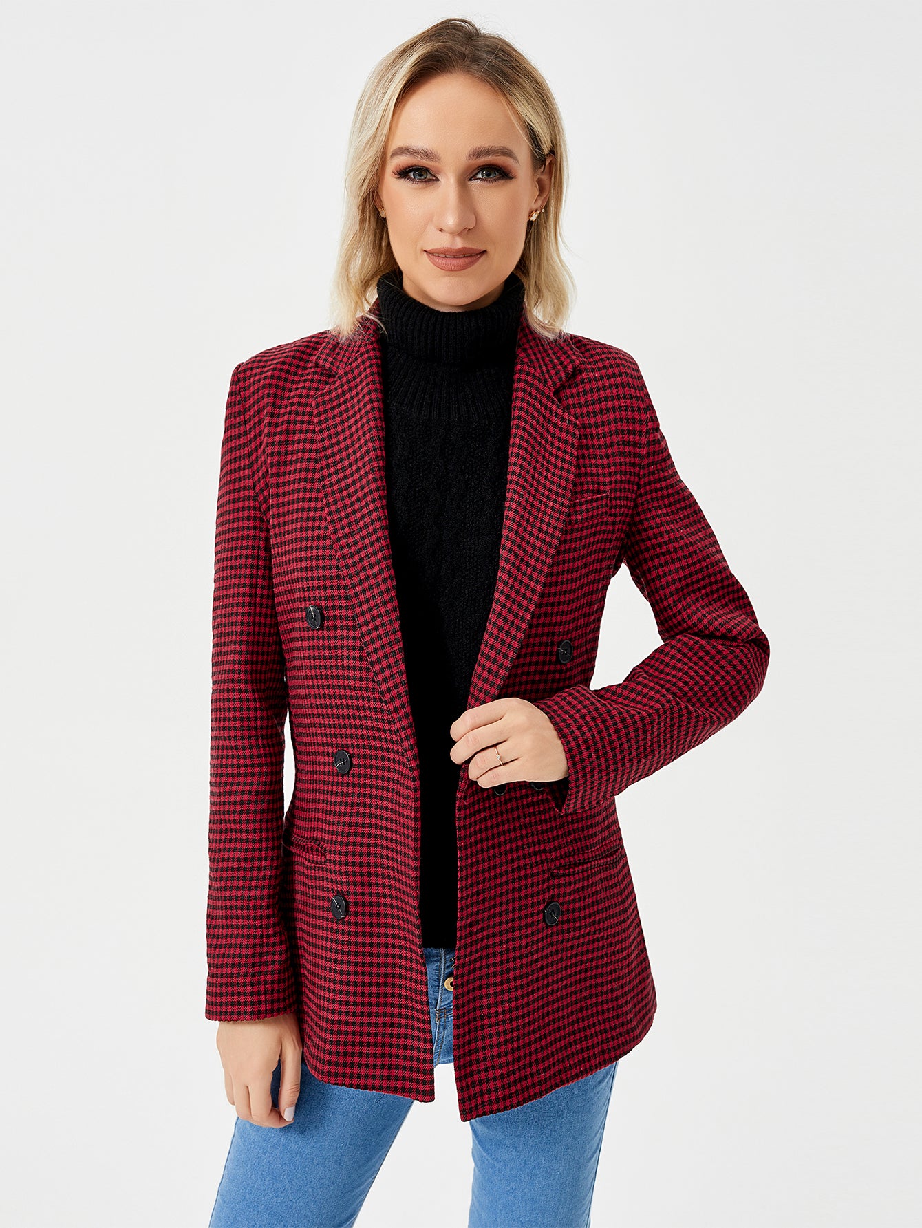 Blair – Women’s Double-Breasted Office Blazer Jacket