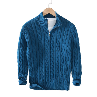 Victor | Half-Zip Cable Knit Sweater