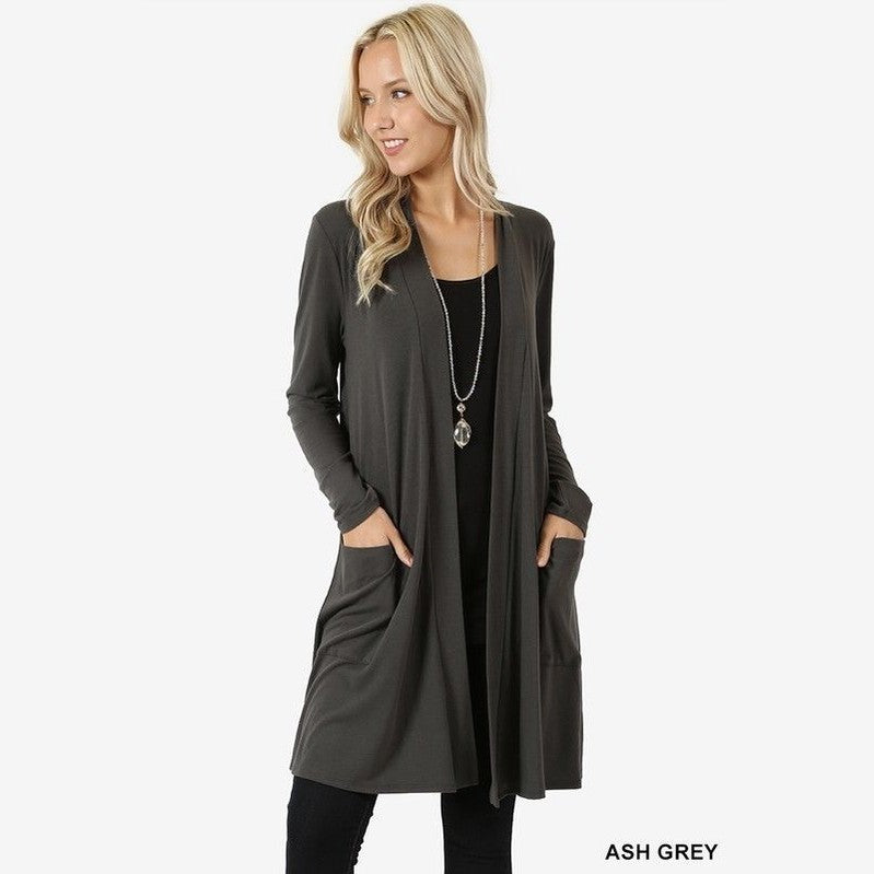 Carys | Longline Open-Front Cardigan