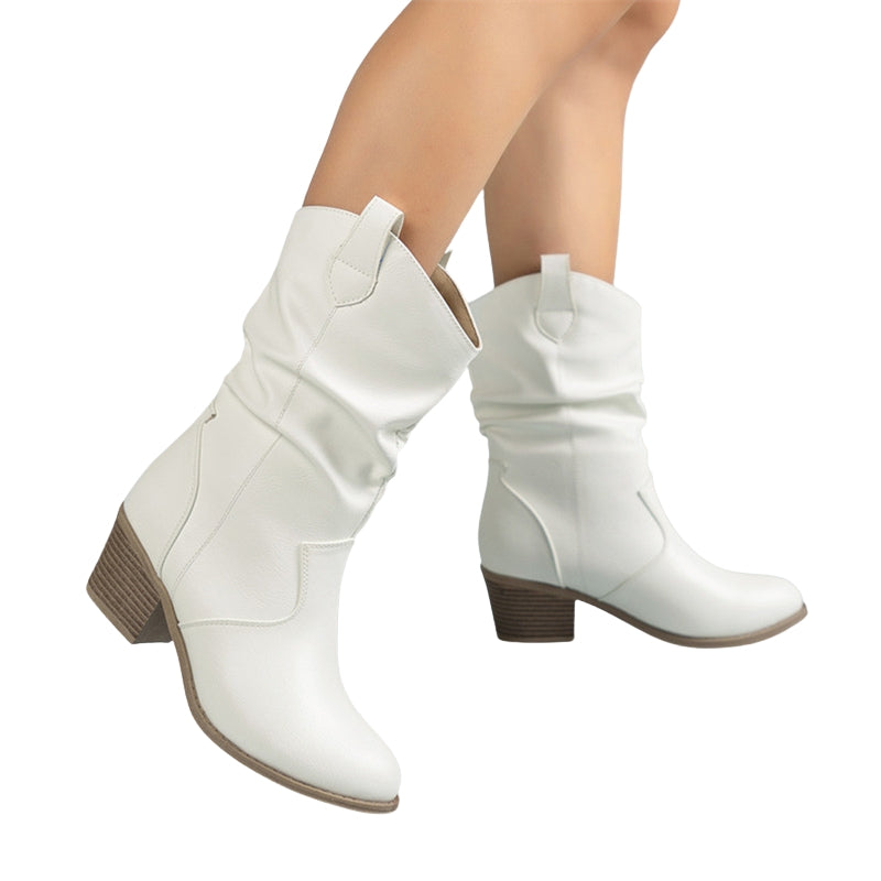 Sierra | Vintage Western Mid-Calf Cowboy Boots