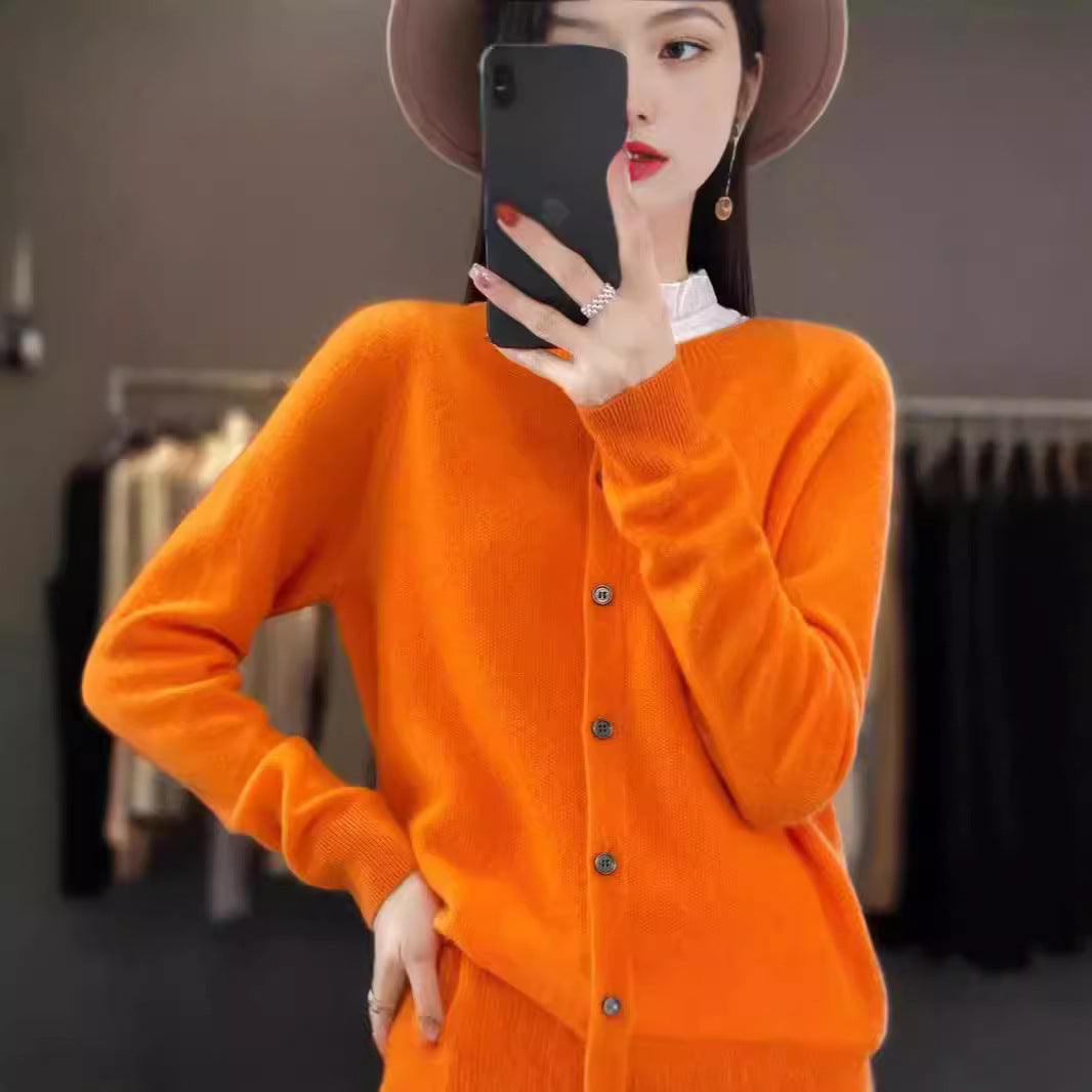Elin | Merino Wool Button Cardigan