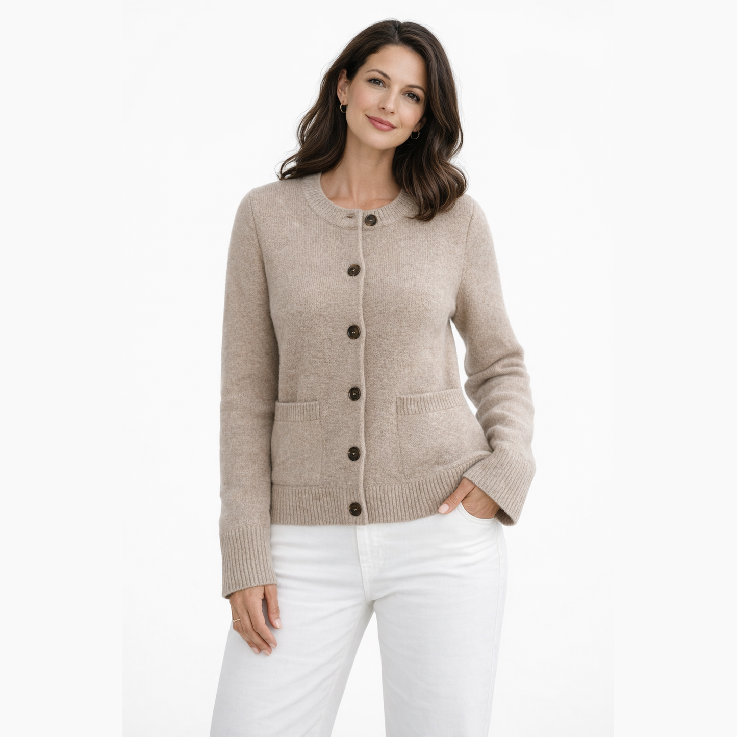 Selene | Soft Chenille Button Cardigan