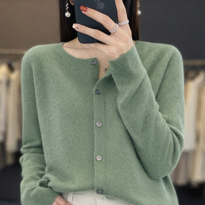 Elin | Merino Wool Button Cardigan
