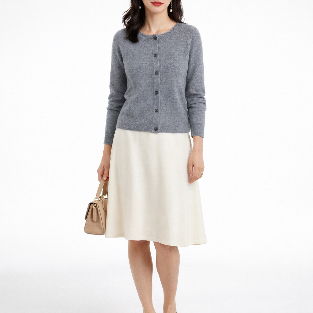 Elin | Merino Wool Button Cardigan