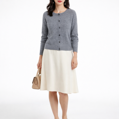 Elin | Merino Wool Button Cardigan