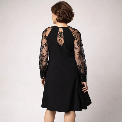 Clara | Lace Sleeve Dress