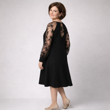 Clara | Lace Sleeve Dress