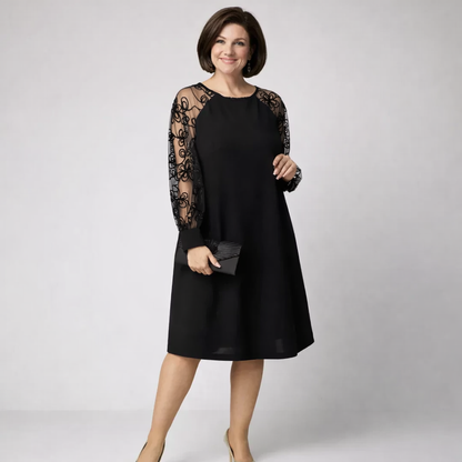 Clara | Lace Sleeve Dress