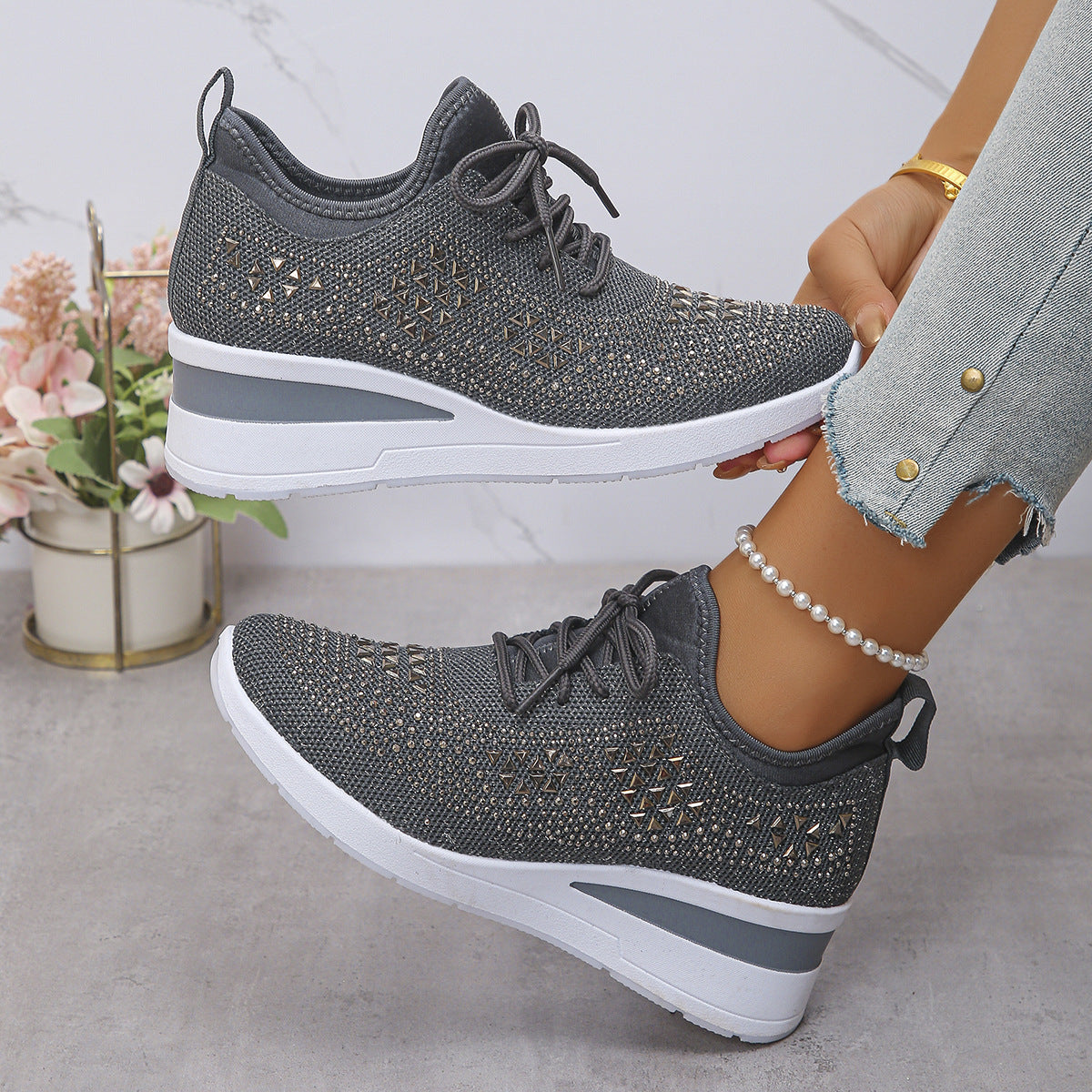 Seraphina | Orthopedic Wedge Sneakers