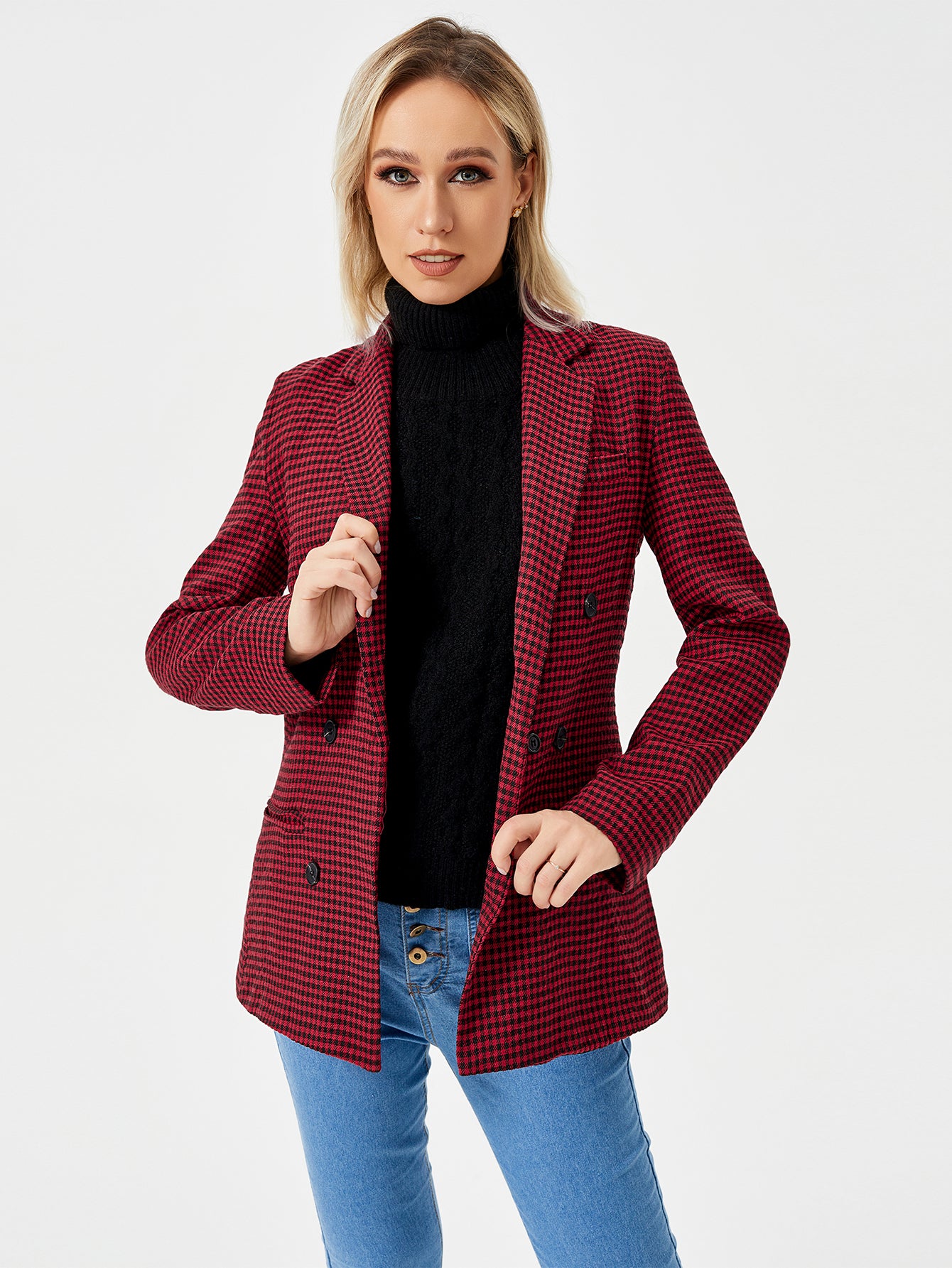 Blair – Women’s Double-Breasted Office Blazer Jacket