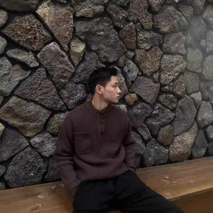 Henry – Old-Money Style Round-Neck Pullover Sweater for Men