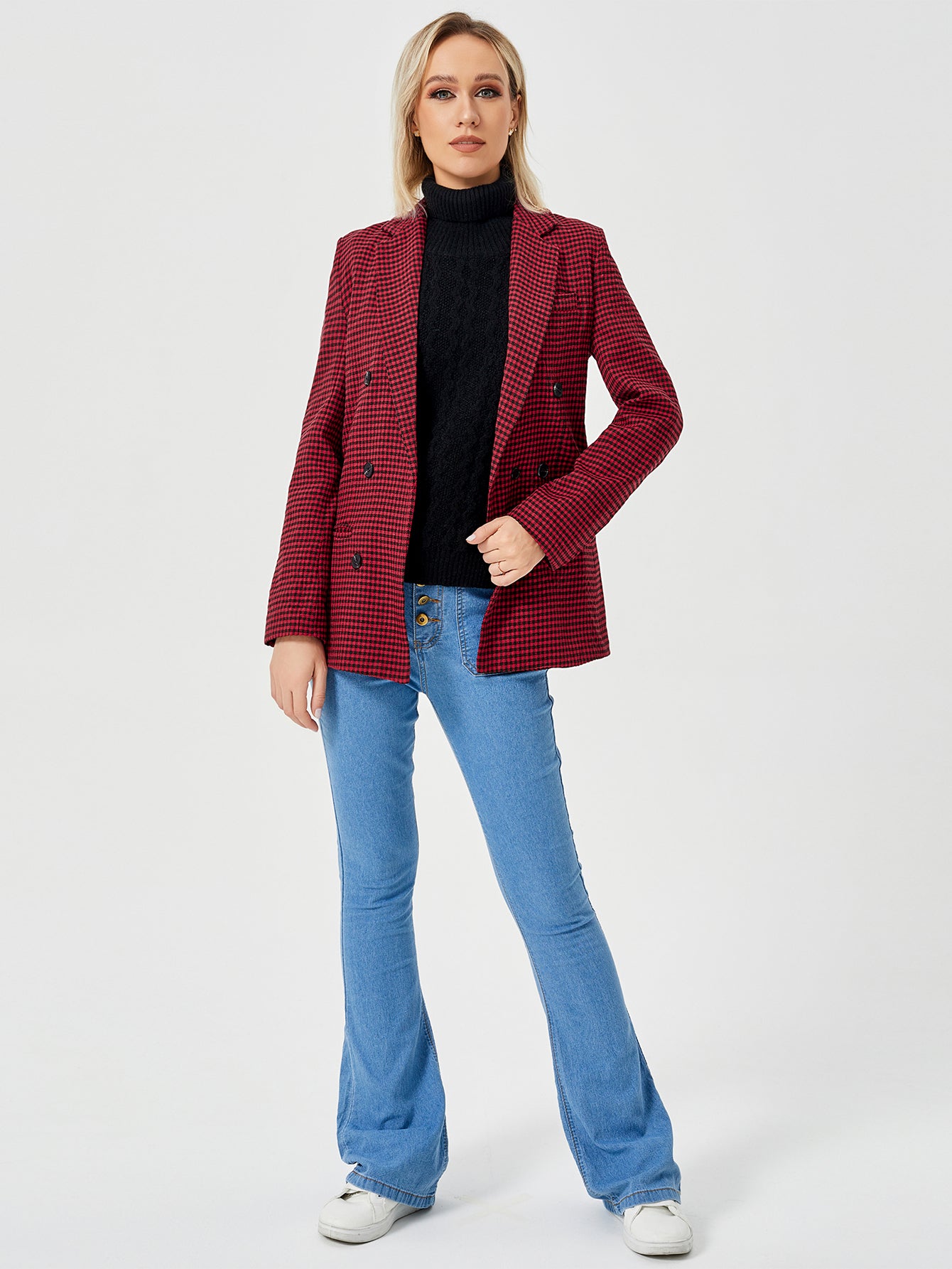 Blair – Women’s Double-Breasted Office Blazer Jacket
